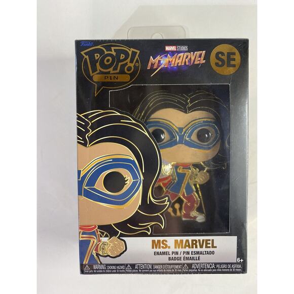 Funko Pop! Pin Ms. Marvel SE Target Exclusive Enamel Pin w Stand - Picture 2 of 4